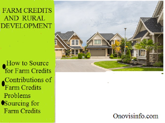 Ways Farm Credits Contribute to Rural Development