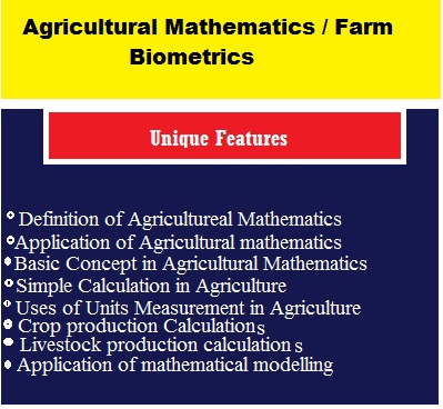 Agricultural Mathematics